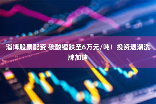 淄博股票配资 碳酸锂跌至6万元/吨！投资退潮洗牌加速